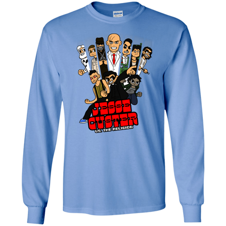 T-Shirts Carolina Blue / S Jesse Custer vs The Religion Men's Long Sleeve T-Shirt