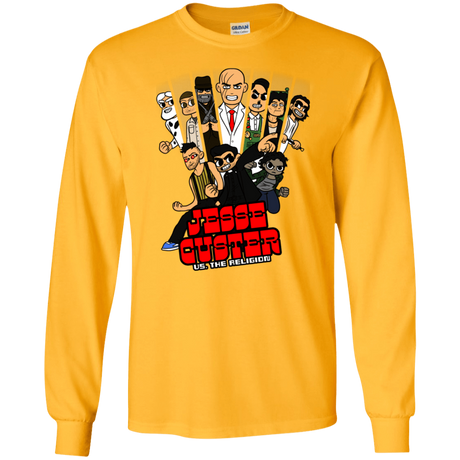 T-Shirts Gold / S Jesse Custer vs The Religion Men's Long Sleeve T-Shirt