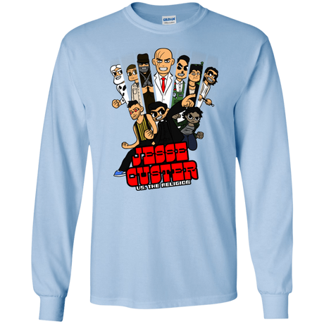 T-Shirts Light Blue / S Jesse Custer vs The Religion Men's Long Sleeve T-Shirt