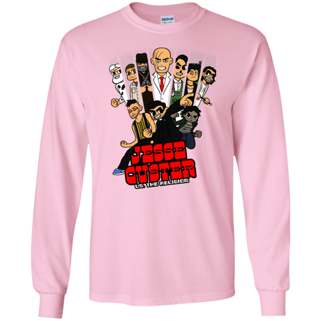 T-Shirts Light Pink / S Jesse Custer vs The Religion Men's Long Sleeve T-Shirt