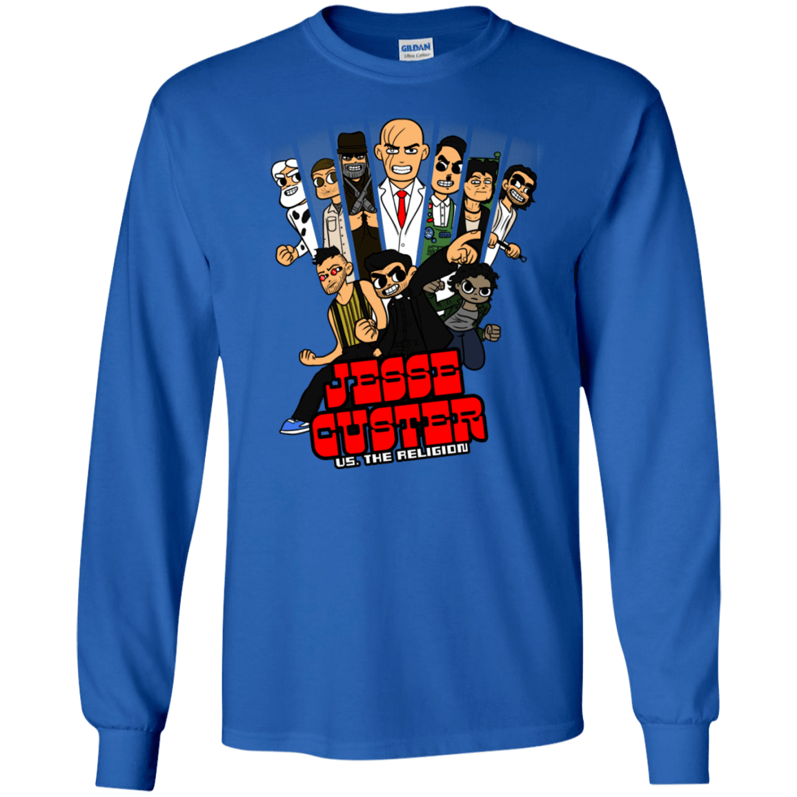 T-Shirts Royal / S Jesse Custer vs The Religion Men's Long Sleeve T-Shirt