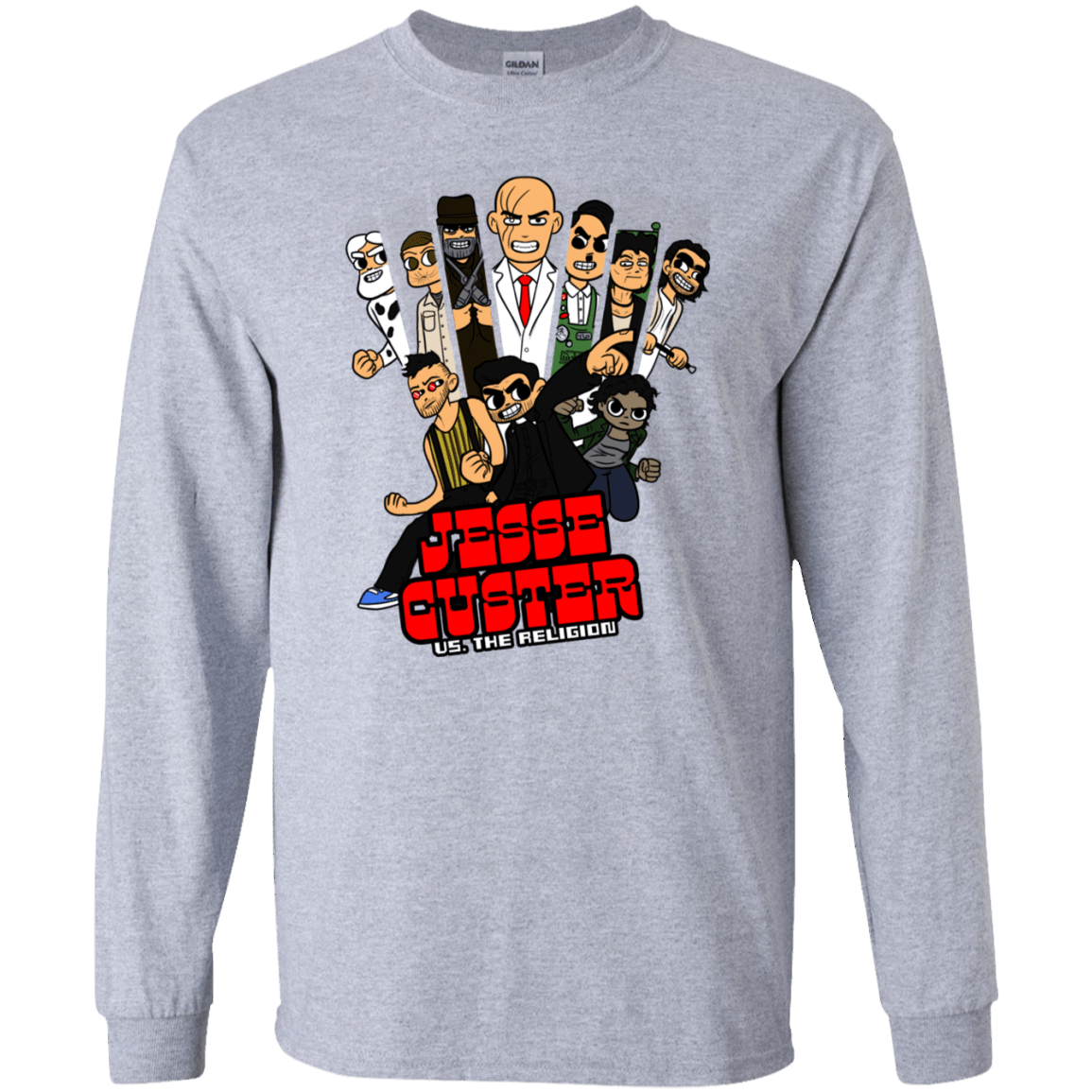 T-Shirts Sport Grey / S Jesse Custer vs The Religion Men's Long Sleeve T-Shirt