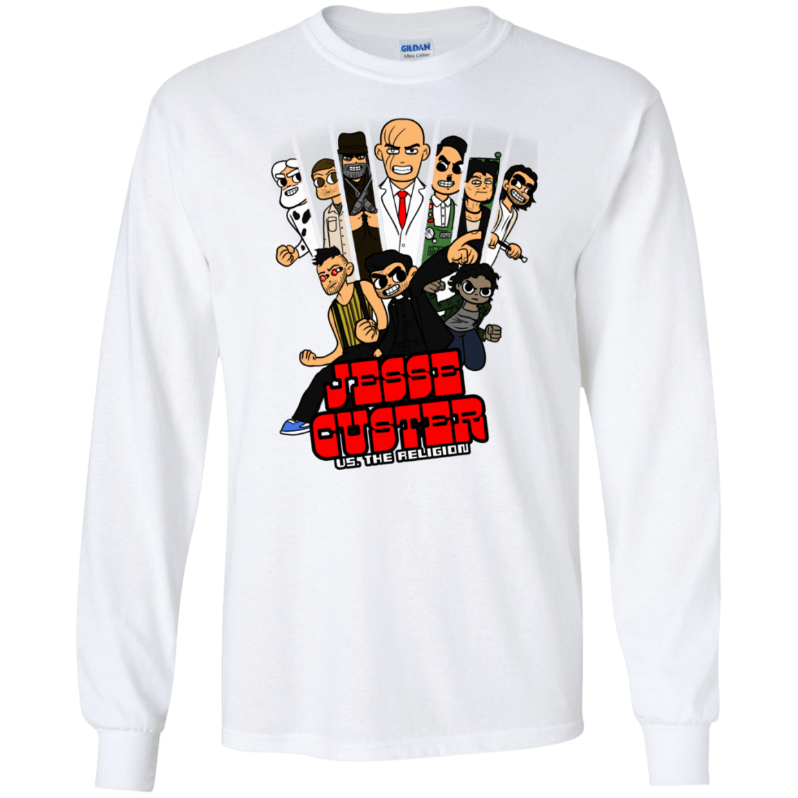 T-Shirts White / S Jesse Custer vs The Religion Men's Long Sleeve T-Shirt