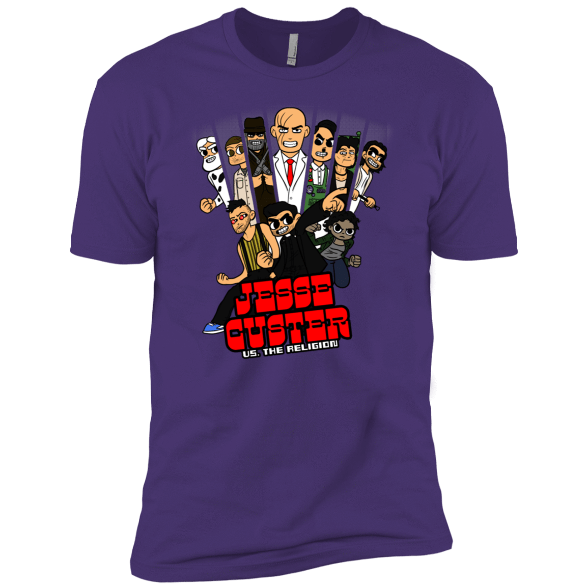 T-Shirts Purple Rush/ / X-Small Jesse Custer vs The Religion Men's Premium T-Shirt