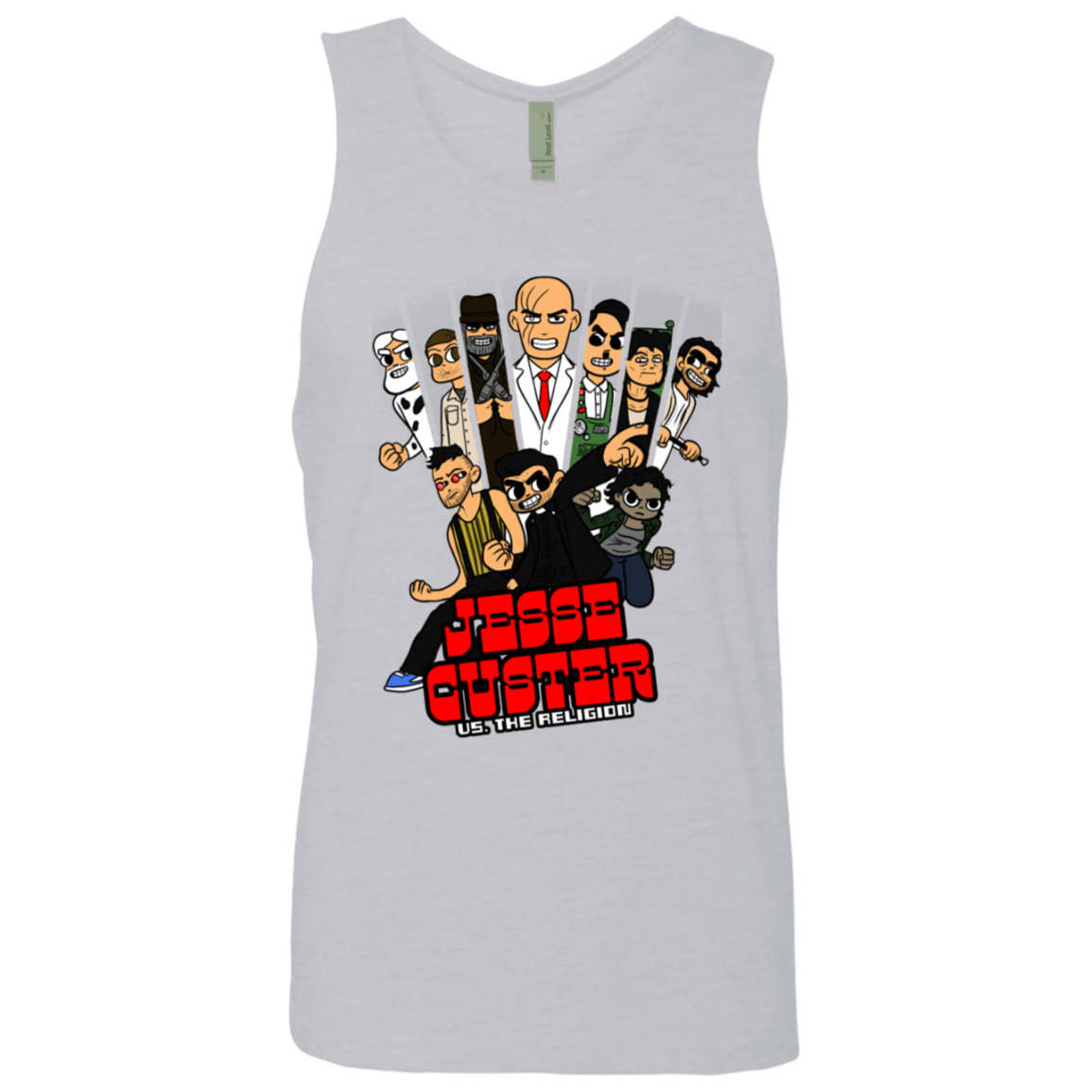 T-Shirts Heather Grey / S Jesse Custer vs The Religion Men's Premium Tank Top