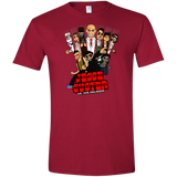 T-Shirts Cardinal Red / S Jesse Custer vs The Religion Men's Semi-Fitted Softstyle
