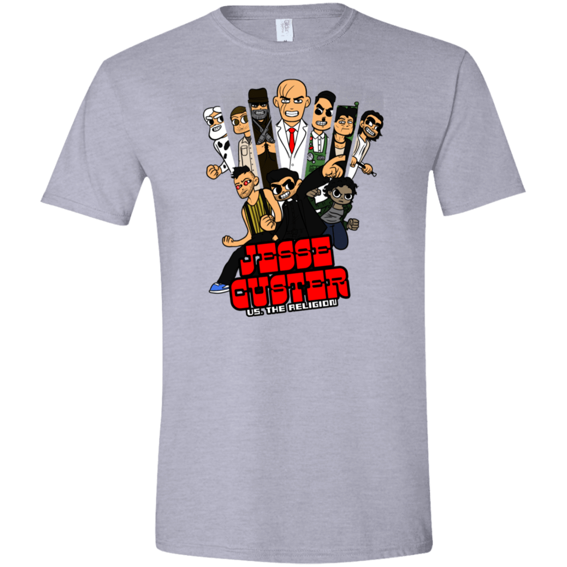 T-Shirts Sport Grey / X-Small Jesse Custer vs The Religion Men's Semi-Fitted Softstyle