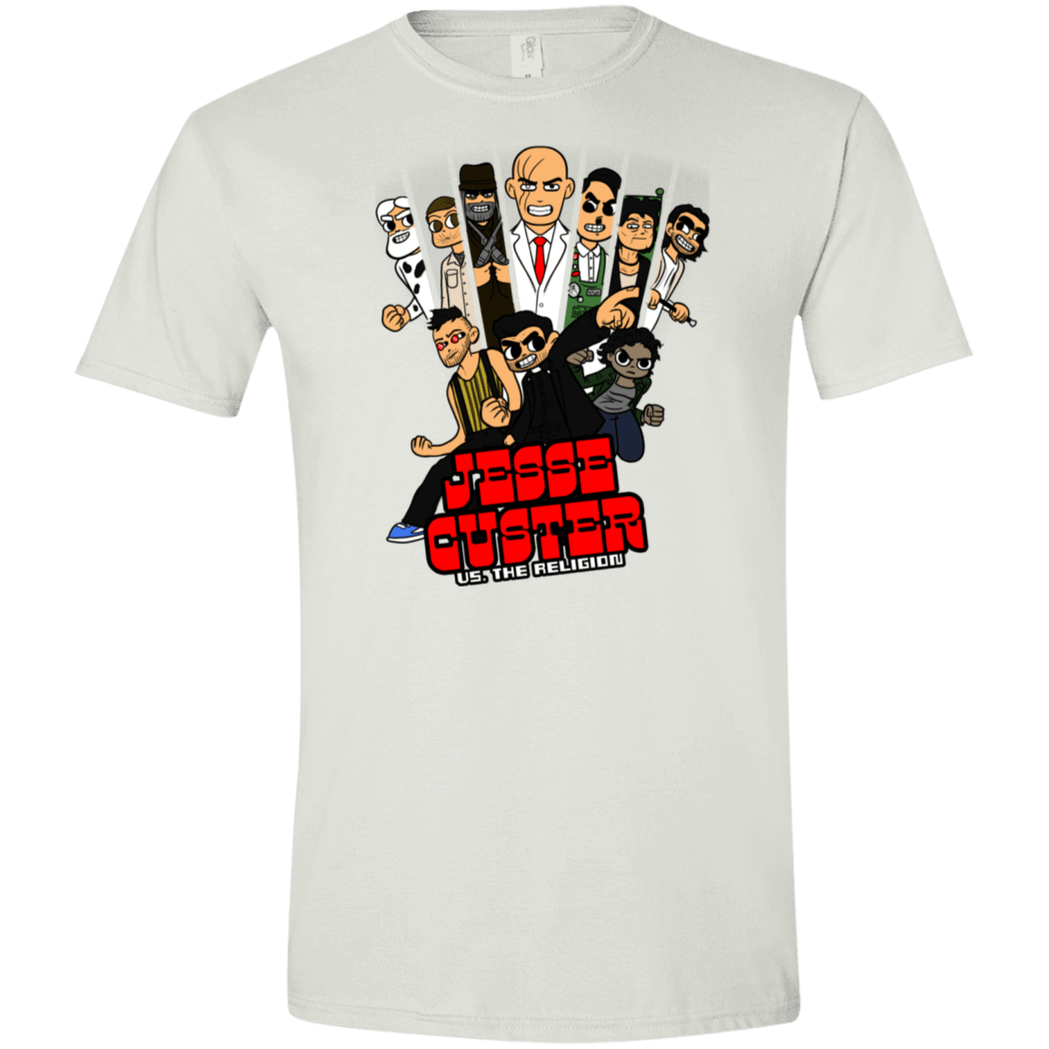 T-Shirts White / X-Small Jesse Custer vs The Religion Men's Semi-Fitted Softstyle