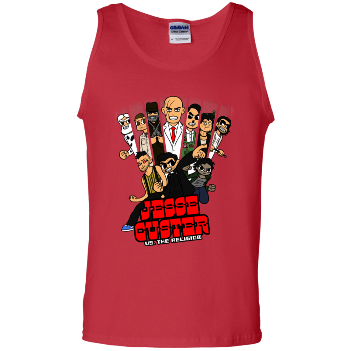 T-Shirts Red / S Jesse Custer vs The Religion Men's Tank Top