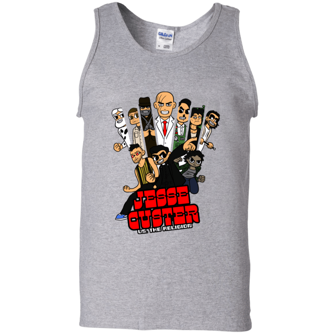 T-Shirts Sport Grey / S Jesse Custer vs The Religion Men's Tank Top