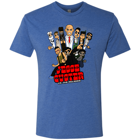 T-Shirts Vintage Royal / S Jesse Custer vs The Religion Men's Triblend T-Shirt