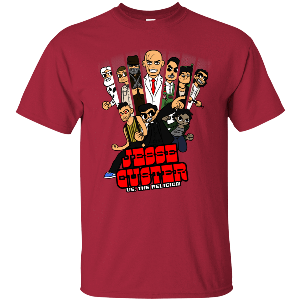 T-Shirts Cardinal / S Jesse Custer vs The Religion T-Shirt