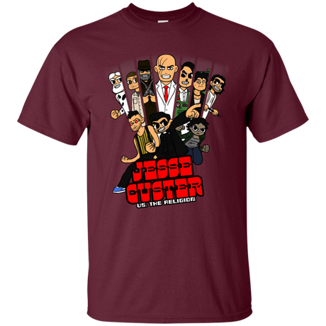 T-Shirts Maroon / S Jesse Custer vs The Religion T-Shirt