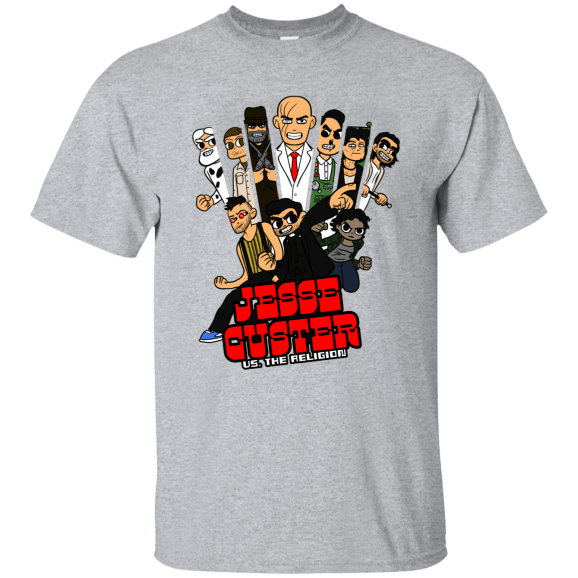 T-Shirts Sport Grey / S Jesse Custer vs The Religion T-Shirt