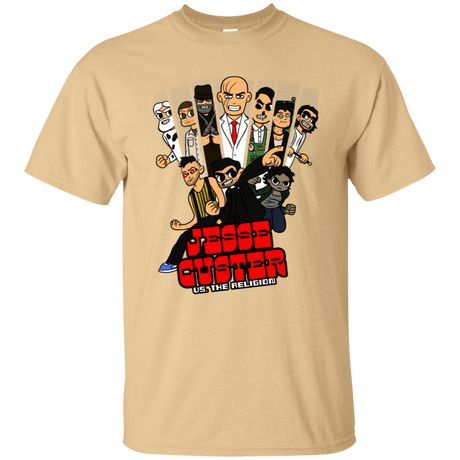 T-Shirts Vegas Gold / S Jesse Custer vs The Religion T-Shirt