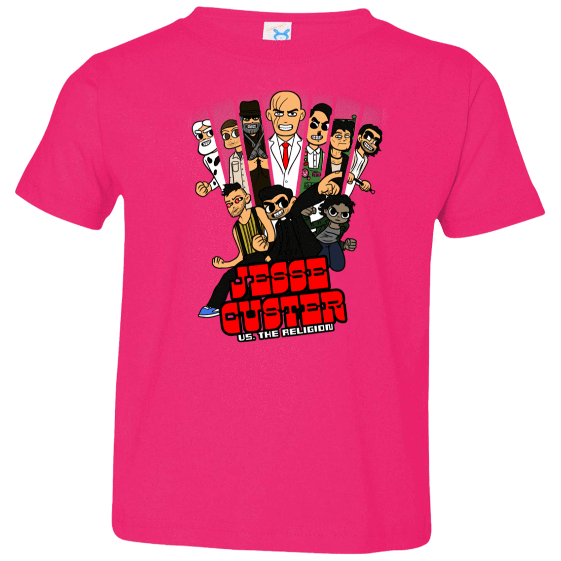 T-Shirts Hot Pink / 2T Jesse Custer vs The Religion Toddler Premium T-Shirt