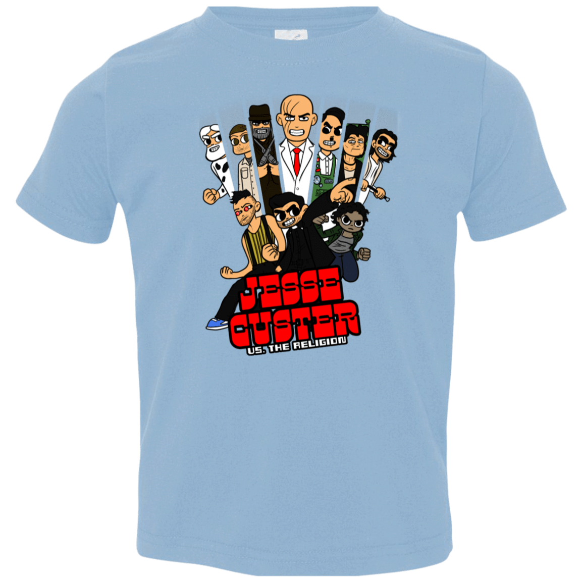 T-Shirts Light Blue / 2T Jesse Custer vs The Religion Toddler Premium T-Shirt