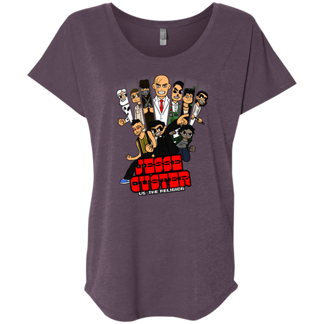 T-Shirts Vintage Purple / X-Small Jesse Custer vs The Religion Triblend Dolman Sleeve