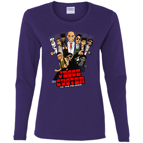 T-Shirts Purple / S Jesse Custer vs The Religion Women's Long Sleeve T-Shirt