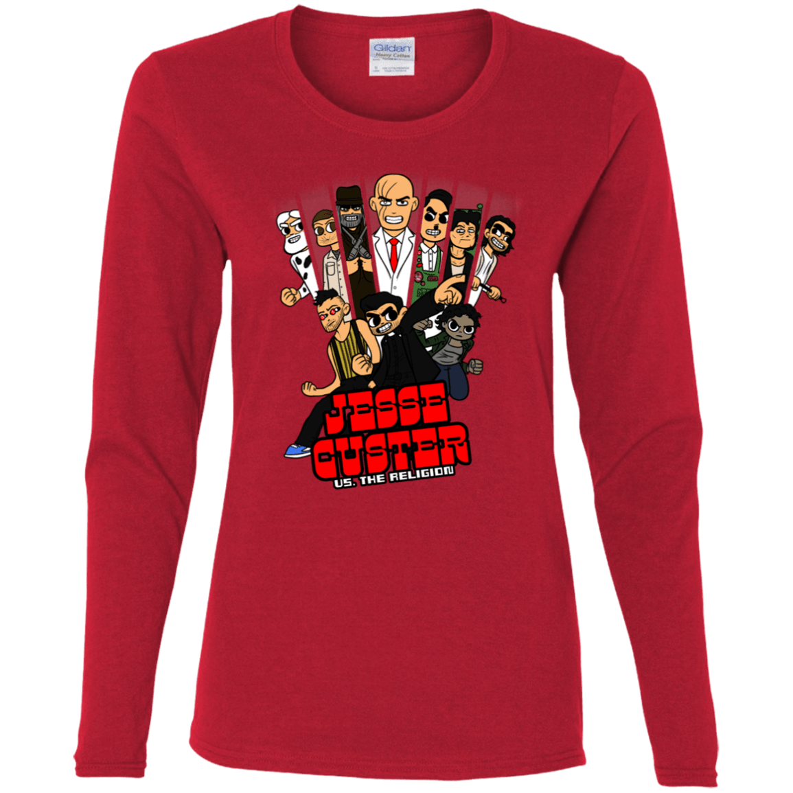 T-Shirts Red / S Jesse Custer vs The Religion Women's Long Sleeve T-Shirt