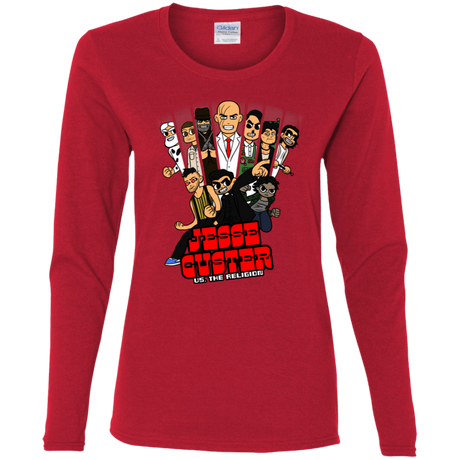 T-Shirts Red / S Jesse Custer vs The Religion Women's Long Sleeve T-Shirt