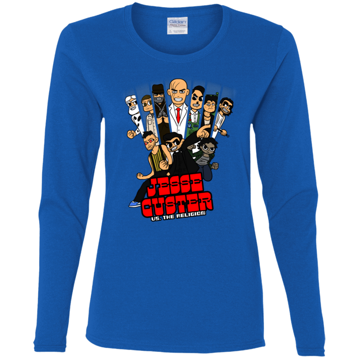 T-Shirts Royal / S Jesse Custer vs The Religion Women's Long Sleeve T-Shirt