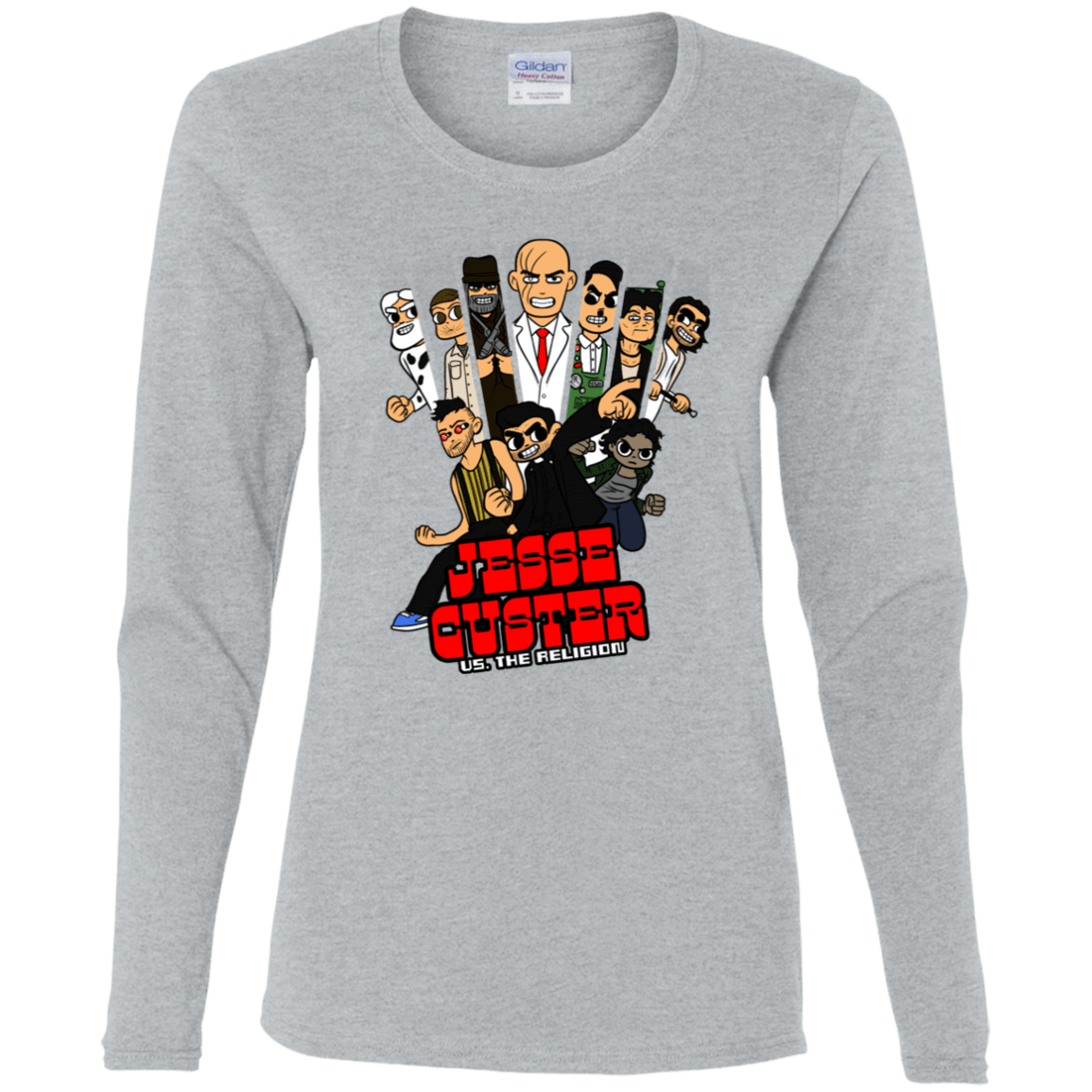 T-Shirts Sport Grey / S Jesse Custer vs The Religion Women's Long Sleeve T-Shirt