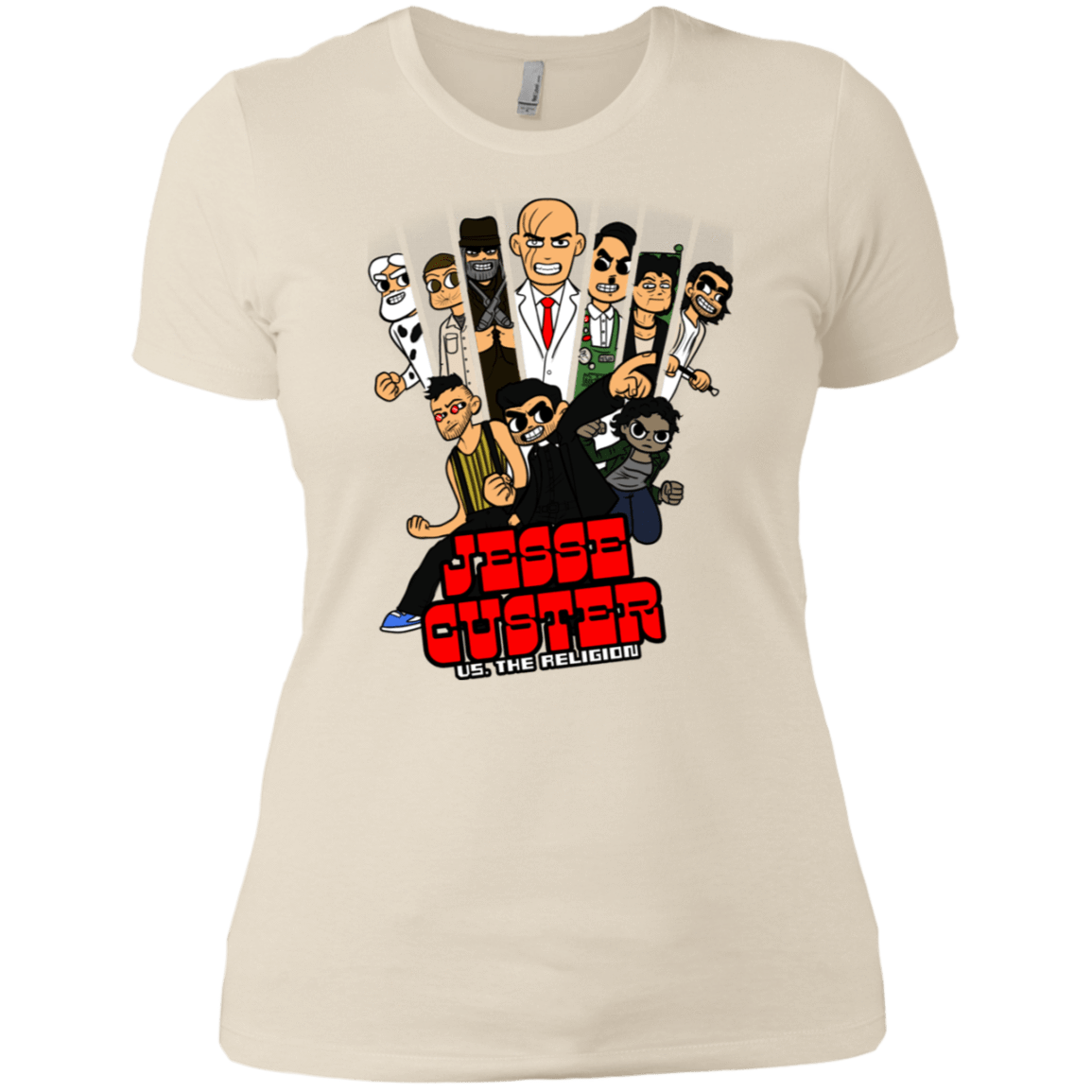 T-Shirts Ivory/ / X-Small Jesse Custer vs The Religion Women's Premium T-Shirt