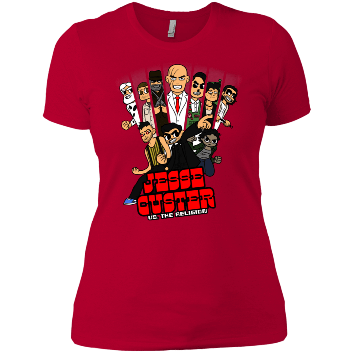 T-Shirts Red / X-Small Jesse Custer vs The Religion Women's Premium T-Shirt