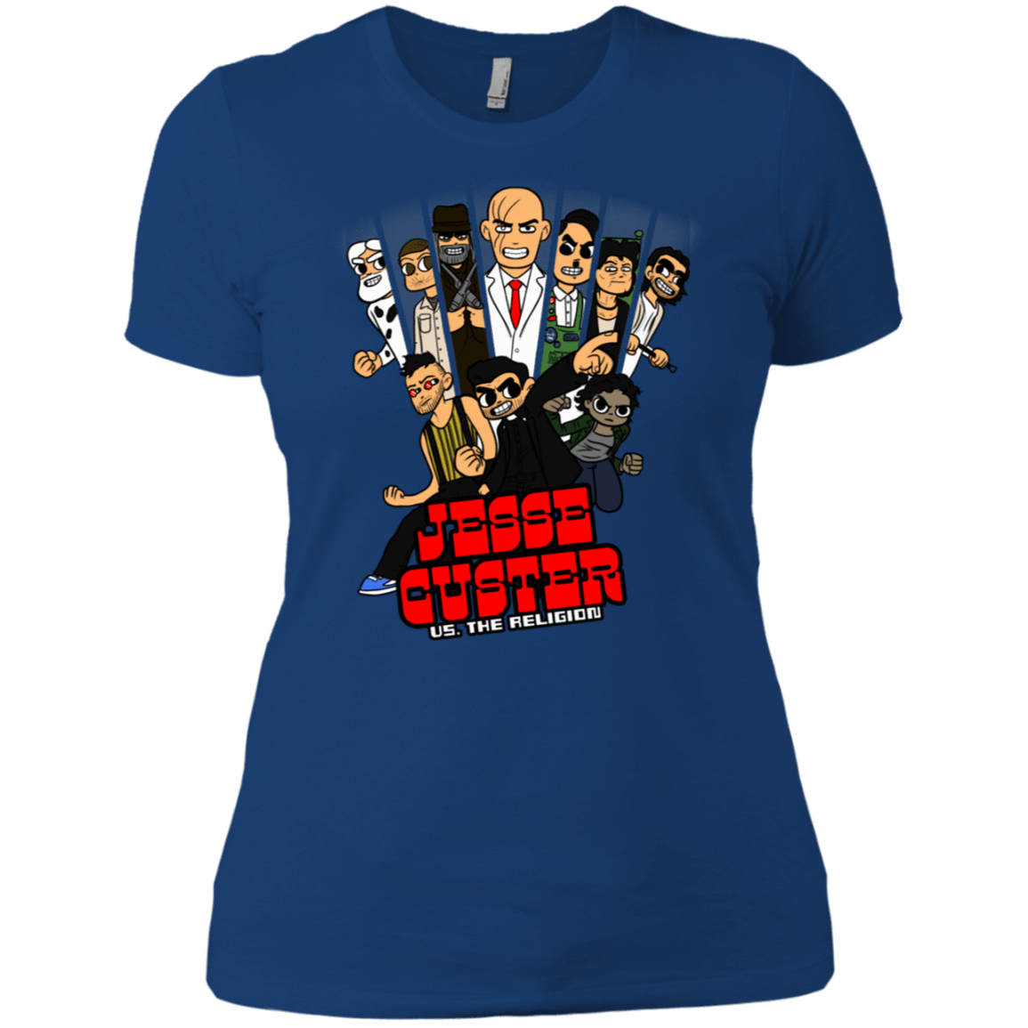 T-Shirts Royal / X-Small Jesse Custer vs The Religion Women's Premium T-Shirt