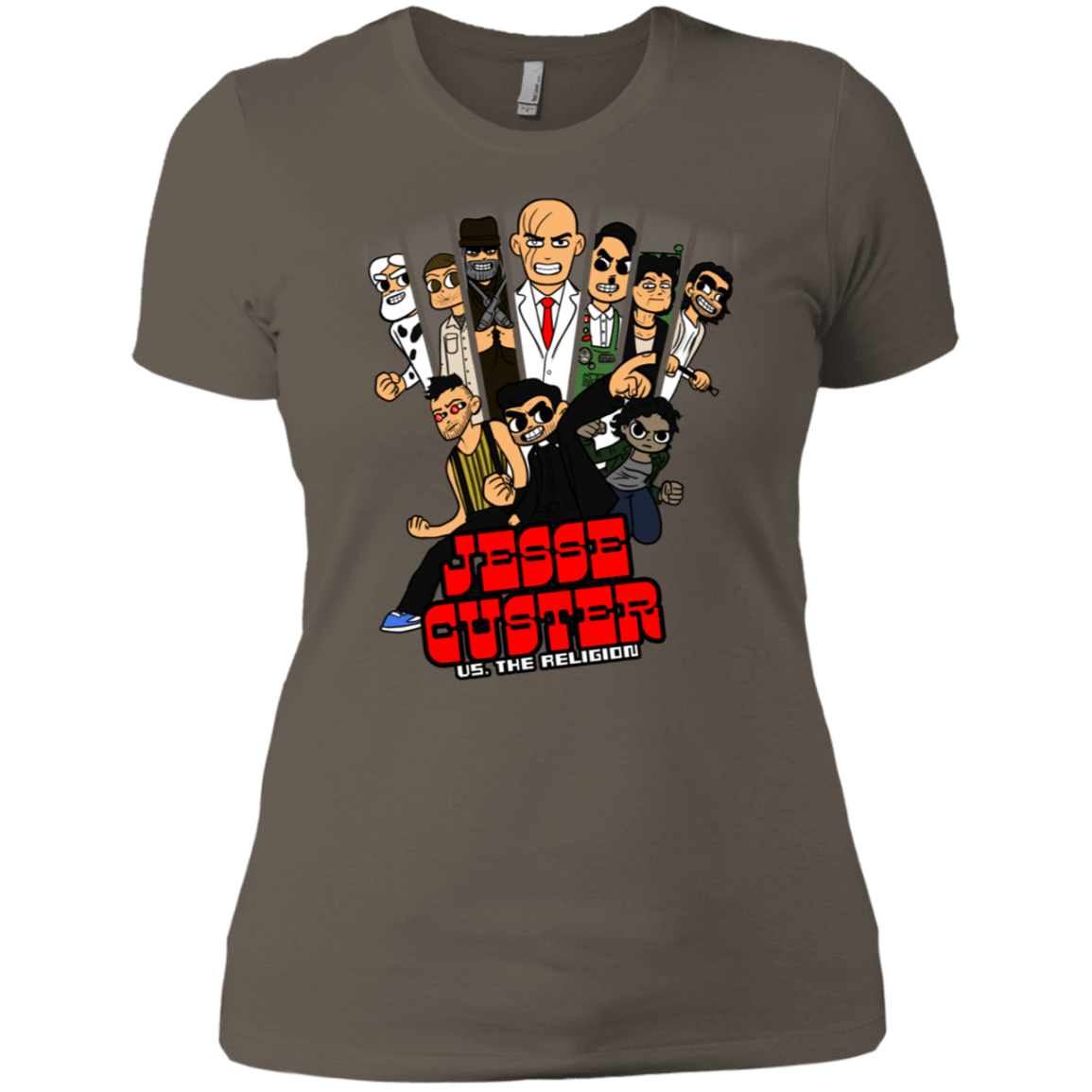 T-Shirts Warm Grey / X-Small Jesse Custer vs The Religion Women's Premium T-Shirt