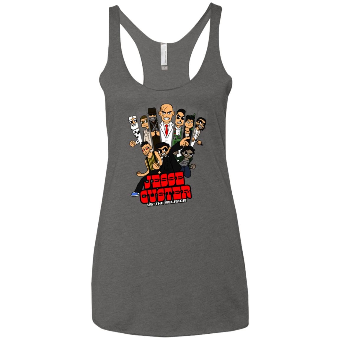 T-Shirts Premium Heather / X-Small Jesse Custer vs The Religion Women's Triblend Racerback Tank