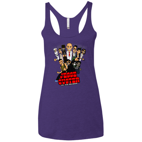 T-Shirts Purple Rush / X-Small Jesse Custer vs The Religion Women's Triblend Racerback Tank