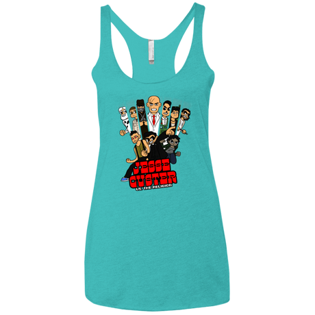 T-Shirts Tahiti Blue / X-Small Jesse Custer vs The Religion Women's Triblend Racerback Tank