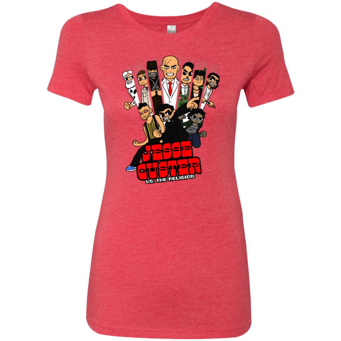 T-Shirts Vintage Red / S Jesse Custer vs The Religion Women's Triblend T-Shirt