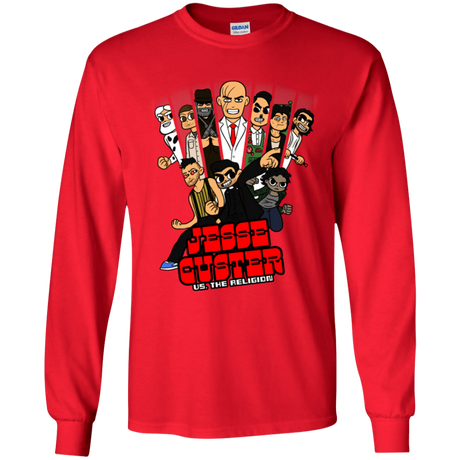 T-Shirts Red / YS Jesse Custer vs The Religion Youth Long Sleeve T-Shirt