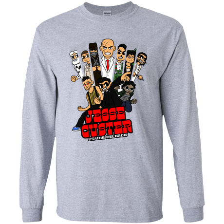 T-Shirts Sport Grey / YS Jesse Custer vs The Religion Youth Long Sleeve T-Shirt