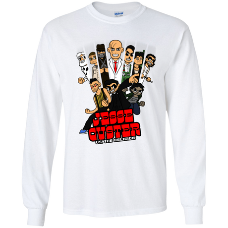 T-Shirts White / YS Jesse Custer vs The Religion Youth Long Sleeve T-Shirt