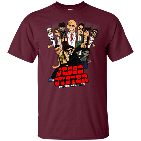 T-Shirts Maroon / YXS Jesse Custer vs The Religion Youth T-Shirt