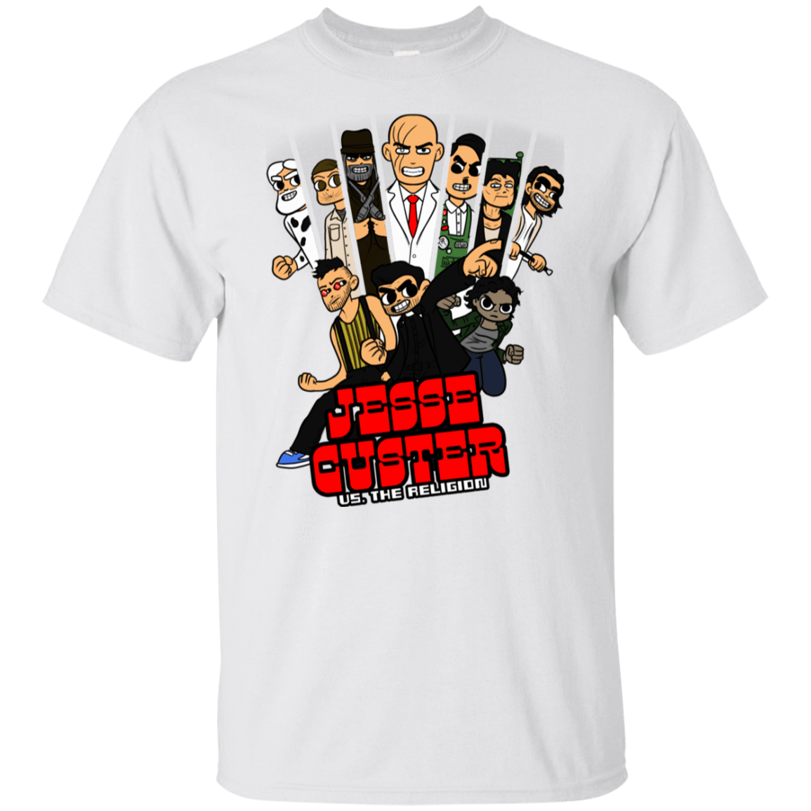 T-Shirts White / YXS Jesse Custer vs The Religion Youth T-Shirt