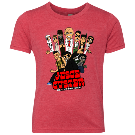 T-Shirts Vintage Red / YXS Jesse Custer vs The Religion Youth Triblend T-Shirt