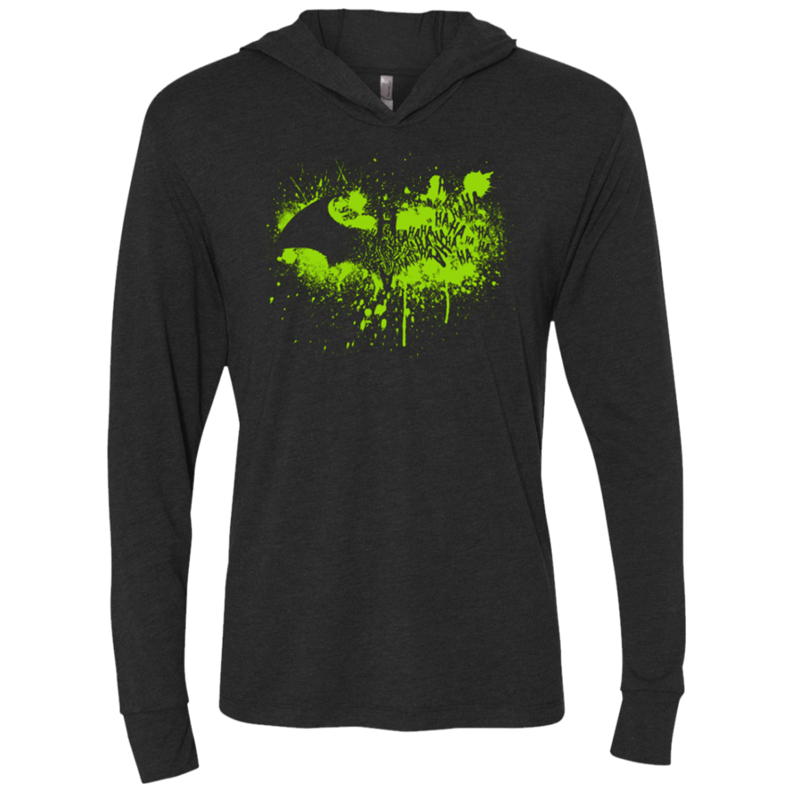 T-Shirts Vintage Black / X-Small Jester Night Triblend Long Sleeve Hoodie Tee