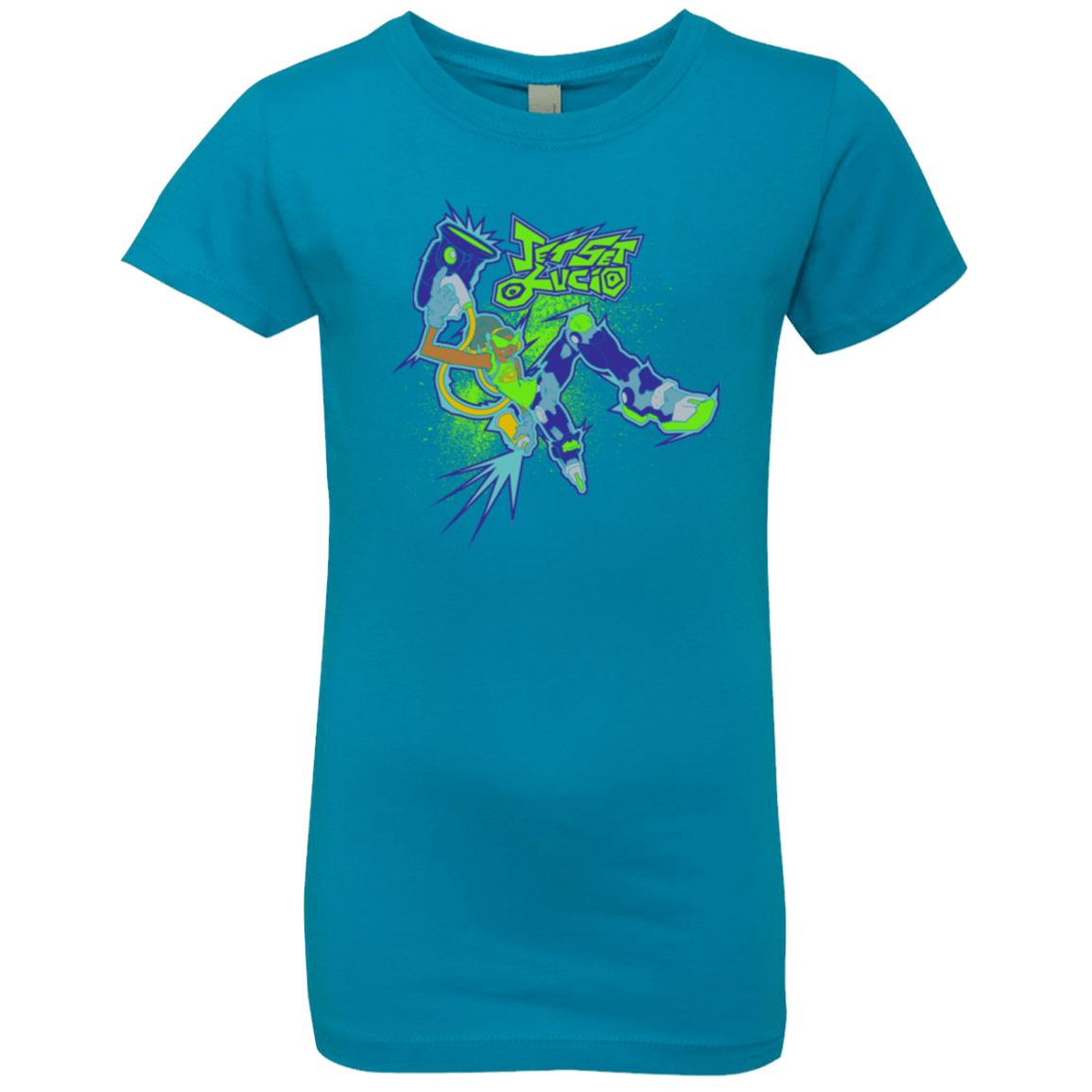 T-Shirts Turquoise / YXS Jet Set Lucio Girls Premium T-Shirt