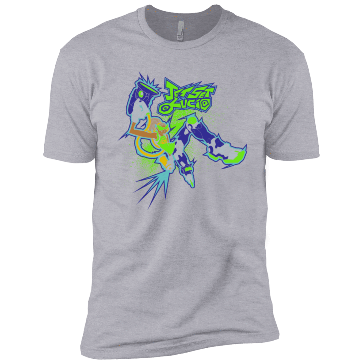 T-Shirts Heather Grey / X-Small Jet Set Lucio Men's Premium T-Shirt