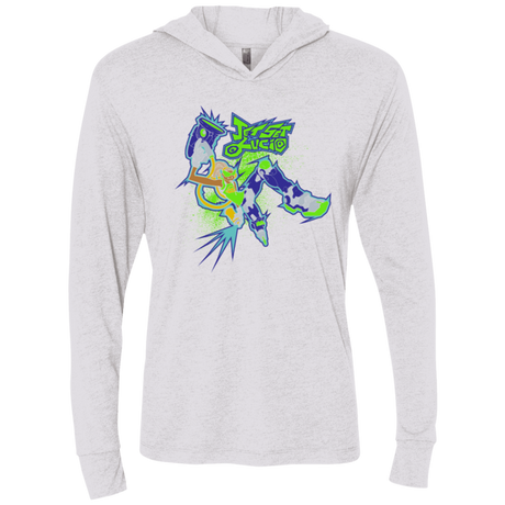 T-Shirts Heather White / X-Small Jet Set Lucio Triblend Long Sleeve Hoodie Tee