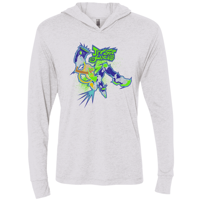 T-Shirts Heather White / X-Small Jet Set Lucio Triblend Long Sleeve Hoodie Tee
