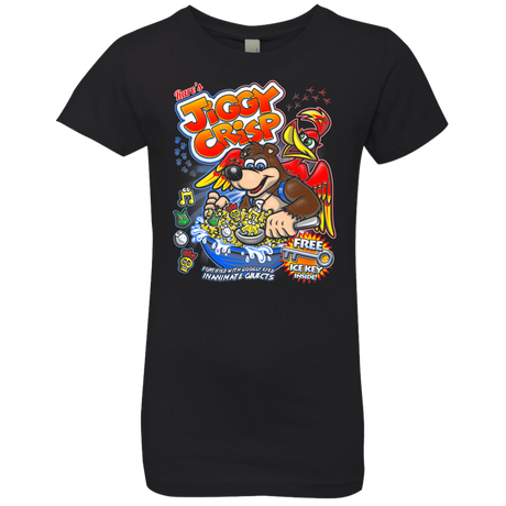 T-Shirts Black / YXS Jiggy Crisp Cereal Girls Premium T-Shirt
