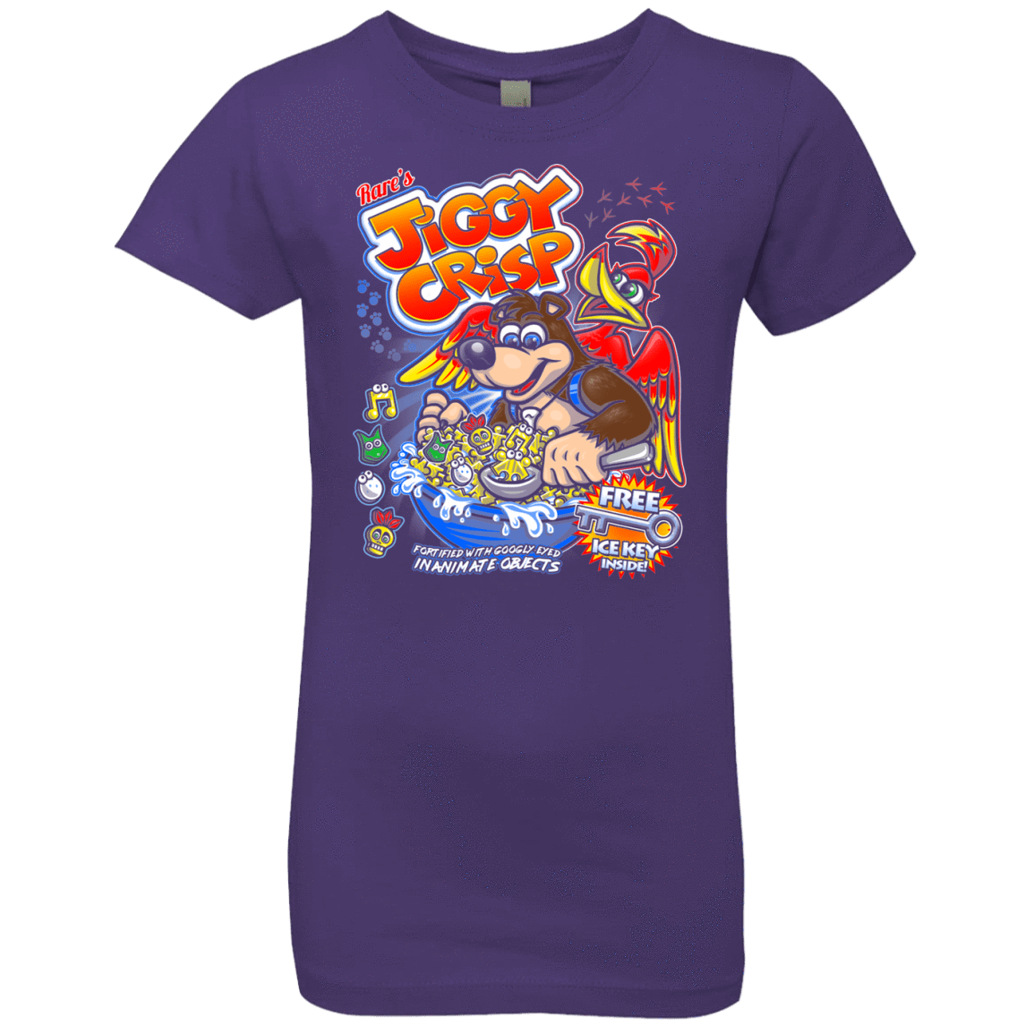 T-Shirts Purple Rush / YXS Jiggy Crisp Cereal Girls Premium T-Shirt