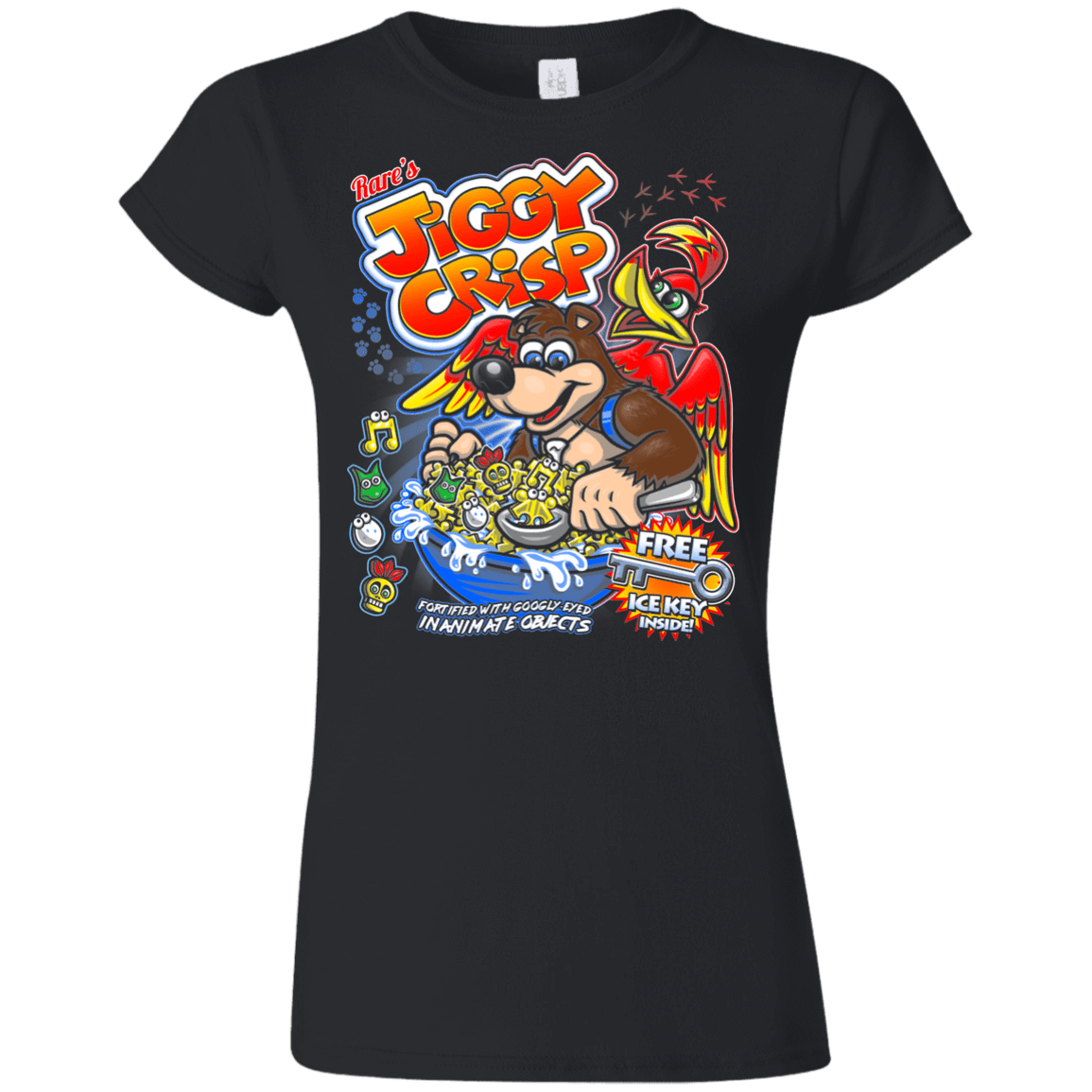 T-Shirts Black / S Jiggy Crisp Cereal Junior Slimmer-Fit T-Shirt