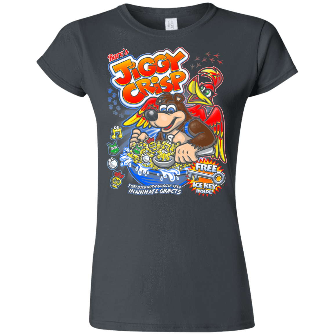 T-Shirts Charcoal / S Jiggy Crisp Cereal Junior Slimmer-Fit T-Shirt